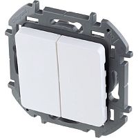 Выключатель без рамки Legrand Inspiria 2-кл. белый картинка